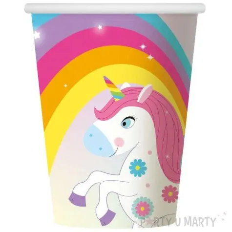 kubeczki papierowe teczowy jednorozec godan 266 ml 6 szt