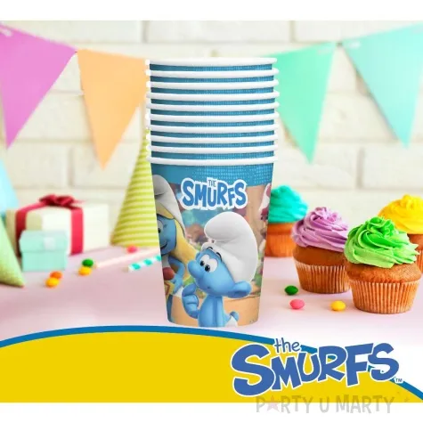 kubeczki papierowe the smurfs smerfy party factory 250 ml 10 szt