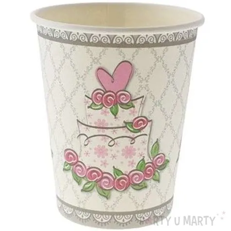 kubeczki papierowe tort weselny godan 250 ml 6 szt