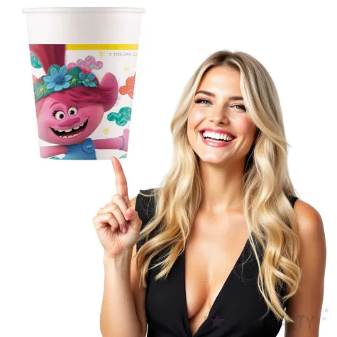 kubeczki papierowe trolls 2 procos 200 ml 8 szt