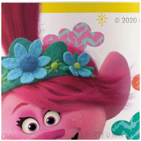 kubeczki papierowe trolls 2 procos 200 ml 8 szt