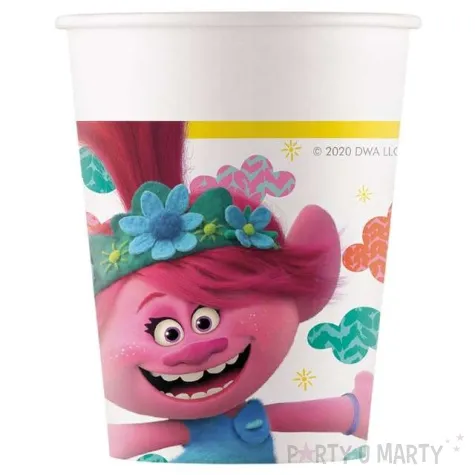 kubeczki papierowe trolls 2 procos 200 ml 8 szt