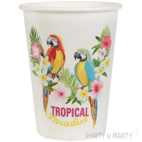 kubeczki papierowe tropical summer santex 250 ml 10 szt