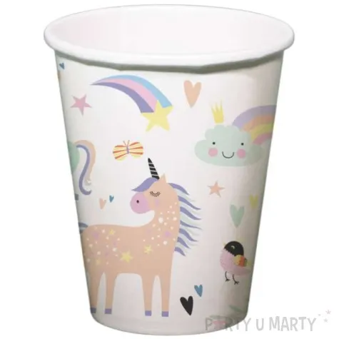kubeczki papierowe unicorn jednorozce i tecze folat 250 ml 6 szt