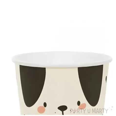 kubeczki papierowe urocze pieski partydeco 220 ml 6 szt