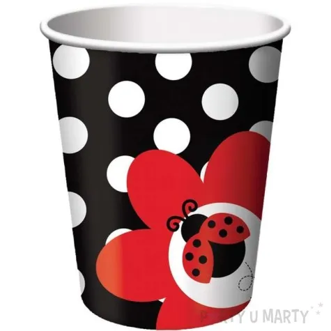 kubeczki papierowe wesola biedronka creative converting 226 ml 8 szt