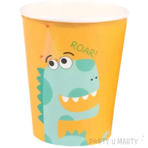 kubeczki papierowe wesole dinozaury jix 230 ml 6 szt
