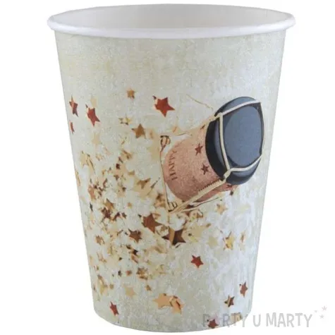 kubeczki papierowe wystrzalowy nowy rok santex 250 ml 10 szt