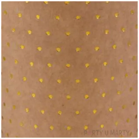 kubeczki papierowe zlote kropeczki i paski brazowe santex 270 ml 10 szt