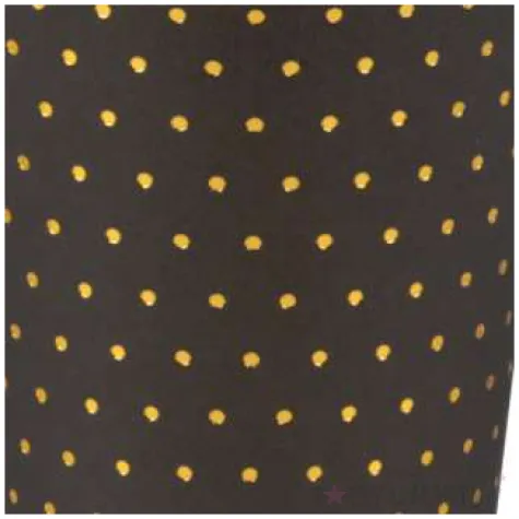 kubeczki papierowe zlote kropeczki i paski czarne santex 270 ml 10 szt