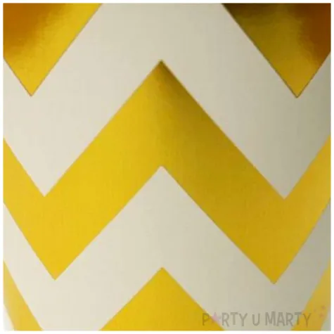 kubeczki papierowe zlote zygzaki top ten 220 ml 6 szt