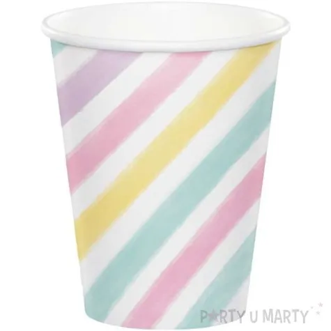 kubeczki papierowe zloty jednorozec creativepart 266 ml 8 szt