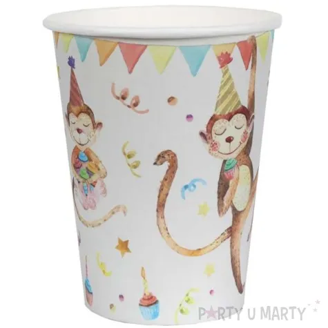 kubeczki papierowe zoo urodziny santex 250 ml 10 szt