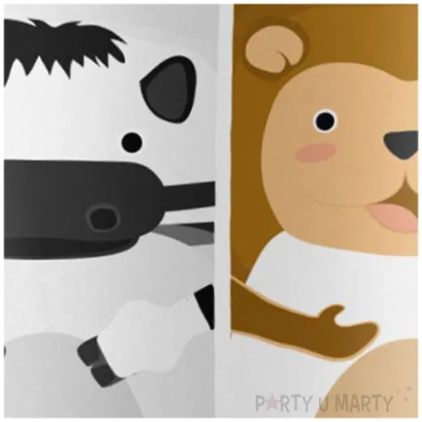 kubeczki papierowe zwierzatka zoo bialy procos 200 ml 8 szt