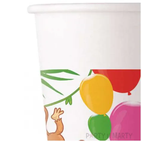 kubeczki papierowe zwierzeta safari procos 200 ml 8 szt