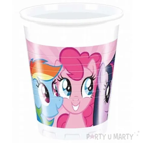 kubeczki plastikowe 200 ml my little pony rainbow 8 szt