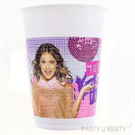 kubeczki plastikowe 200 ml violetta 8 szt