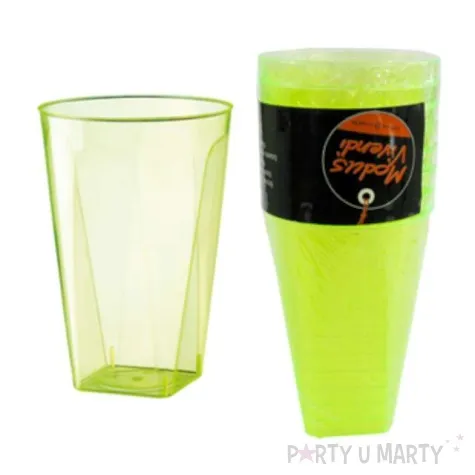 kubeczki plastikowe 250 ml zielone 8 szt