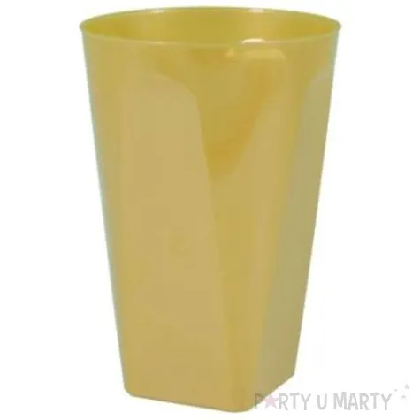 kubeczki plastikowe 250 ml zlote 8 szt