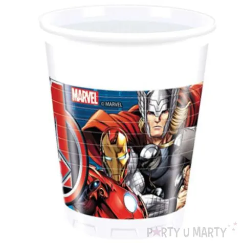 kubeczki plastikowe avengers power 200 ml 8 szt