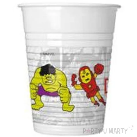 kubeczki plastikowe avengers team power procos 200 ml 8 szt
