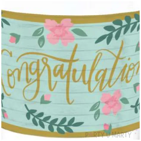 kubeczki plastikowe congratulations mint to be amscan 25 szt 473 ml