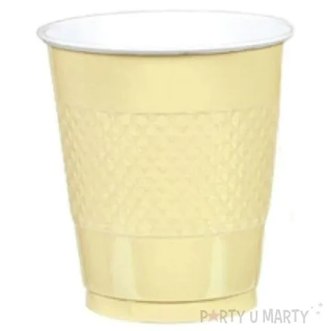 kubeczki plastikowe diamond amscan 355 ml kremowe 20 szt