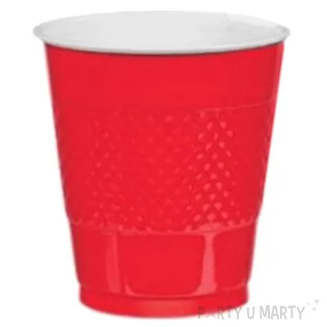 kubeczki plastikowe diamond czerwone 355 ml 10 szt