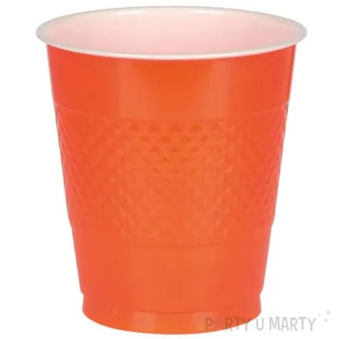 kubeczki plastikowe diamond pomaranczowe 355 ml 10 szt