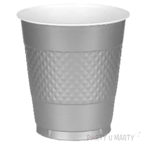 kubeczki plastikowe diamond srebrne 355 ml 10 szt