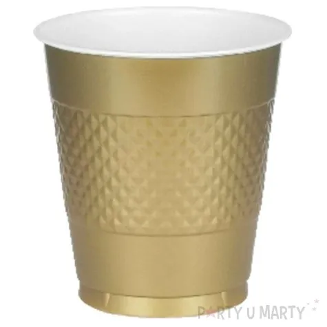 kubeczki plastikowe diamond zlote 355 ml 10 szt