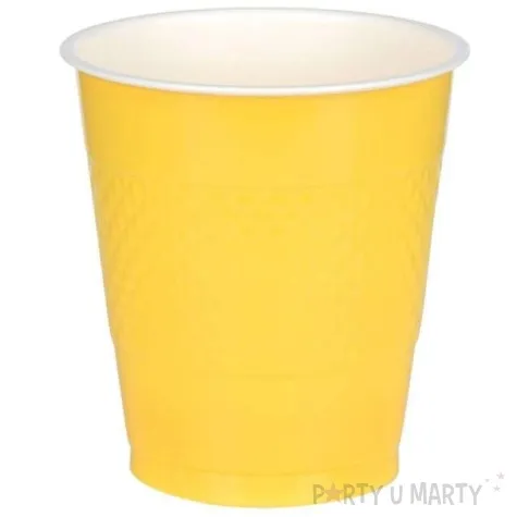 kubeczki plastikowe diamond zolte 355 ml 10 szt