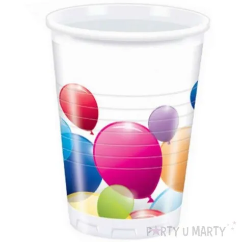 kubeczki plastikowe flying balloons procos 200 ml 8 szt