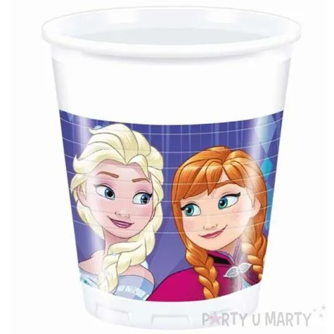 kubeczki plastikowe frozen snowflakes procos 200 ml 8 szt