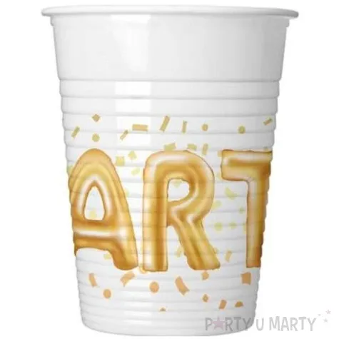 kubeczki plastikowe gold party procos 200 ml 8 szt