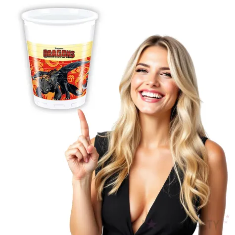 kubeczki plastikowe jak wytresowac smoka procos 200 ml 8 szt