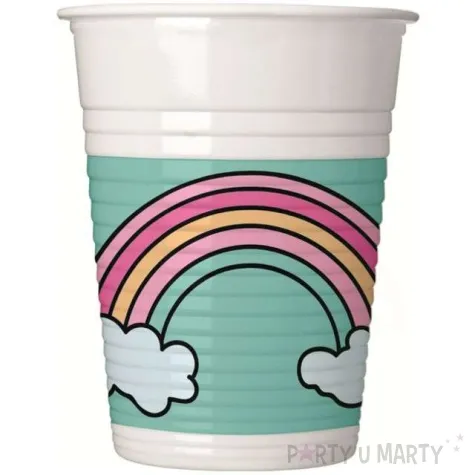 kubeczki plastikowe jednorozec party procos 200 ml 8 szt