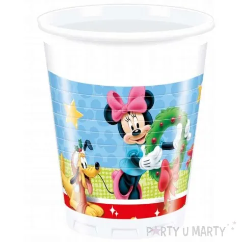 kubeczki plastikowe mickey christmas procos 200 ml 8 szt