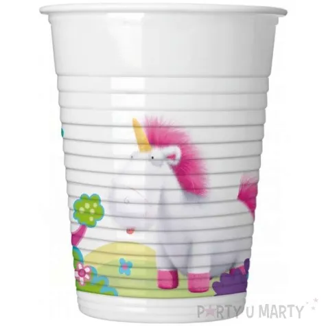 kubeczki plastikowe minionki jednorozec fluffy procos 200 ml 8 szt