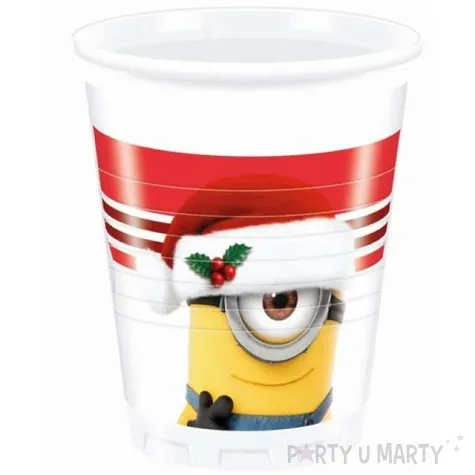 kubeczki plastikowe minionki swieta xmas procos 200 ml 8 szt