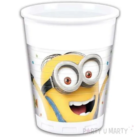 kubeczki plastikowe minions balloons party procos 200 ml 8 szt