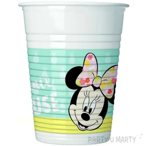 kubeczki plastikowe minnie tropical disney procos 200 ml 8 szt