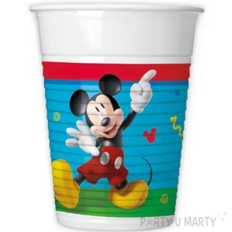 kubeczki plastikowe myszka mickey rock the house procos 200 ml 8 szt