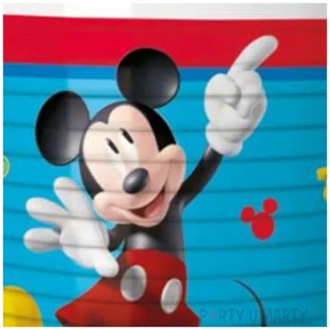 kubeczki plastikowe myszka mickey rock the house procos 200 ml 8 szt