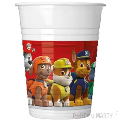 kubeczki plastikowe paw patrol ready for action procos 200 ml 8 szt