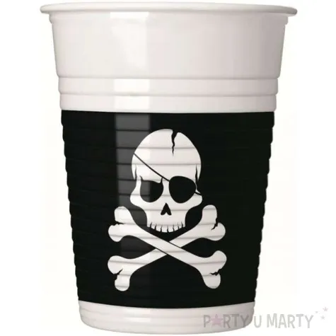 kubeczki plastikowe piracka czaszka procos 200 ml 8 szt