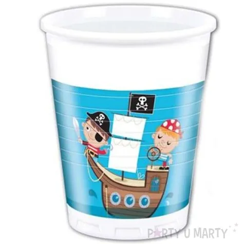 kubeczki plastikowe pirates treasure hunt procos 200 ml 8 szt