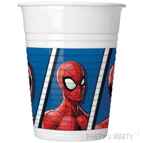 kubeczki plastikowe spiderman team up procos 200 ml 8 szt