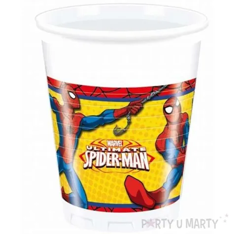 kubeczki plastikowe ultimate spiderman power procos 200 ml 8 szt