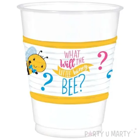 kubeczki plastikowe what will it bee pszczola amscan 473 ml 25 szt